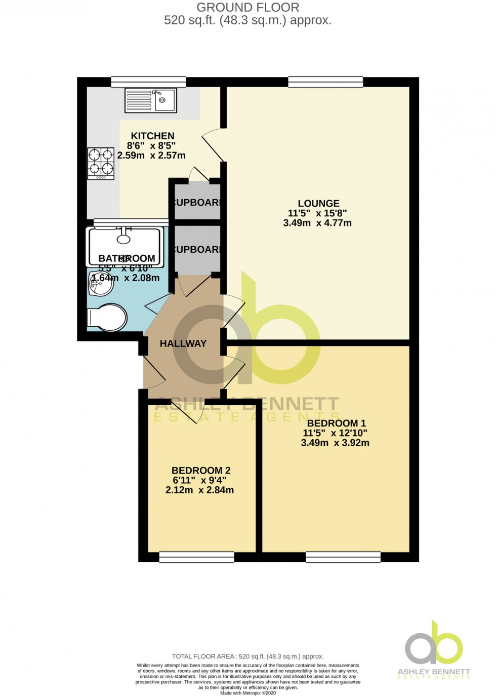 Floorplan for Crest Avenue, Grays