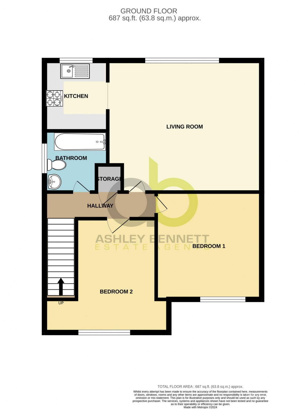 Floorplan for Dudley Close, Chafford Hundred, RM16 6PE