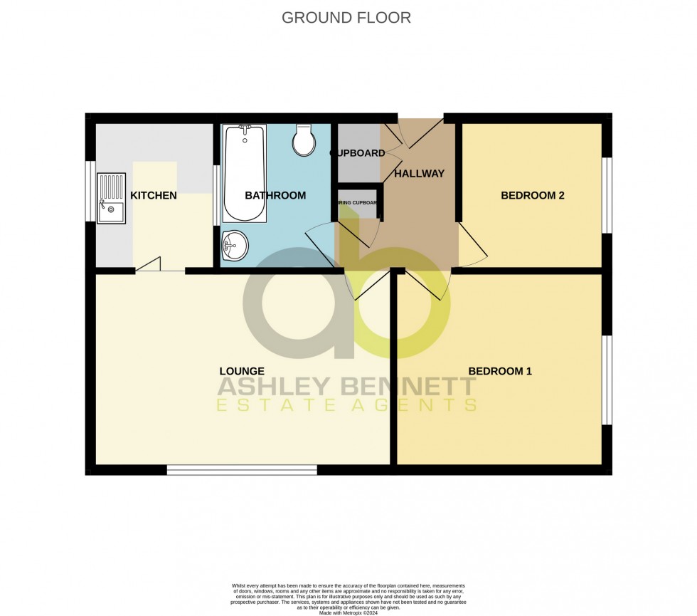 Floorplan for Ashlands Court, Coronation Avenue, East Tilbury, RM18 8SW