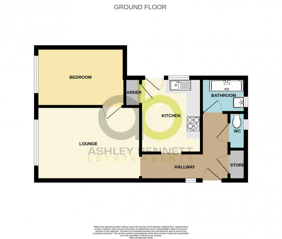 Floorplan for Garage Villas, High Street, Aveley, RM15 4BJ