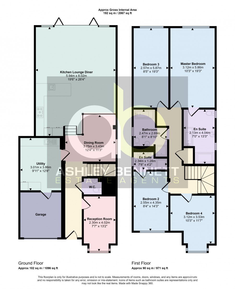 Floorplan for Rhoda Road North, Benfleet