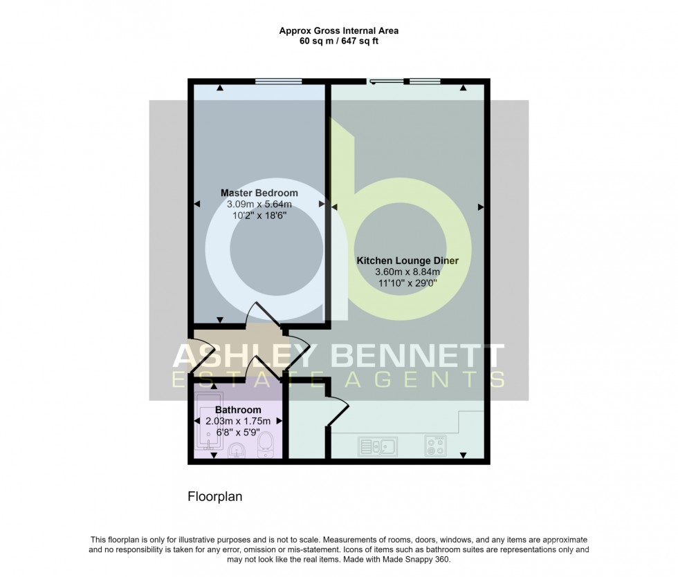 Floorplan for Nightingale Court, Fleming Road, Chafford Hundred, RM16 6DD