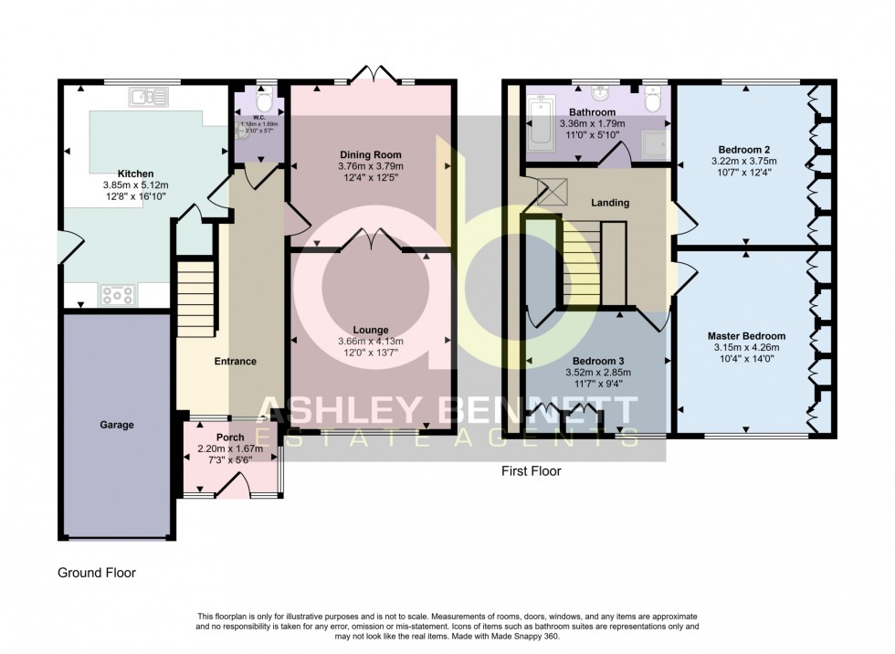 Floorplan for Orsett Heath Crescent, Grays, RM16 4UZ